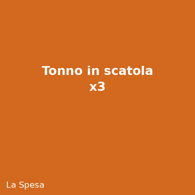 Tonno in scatola x3