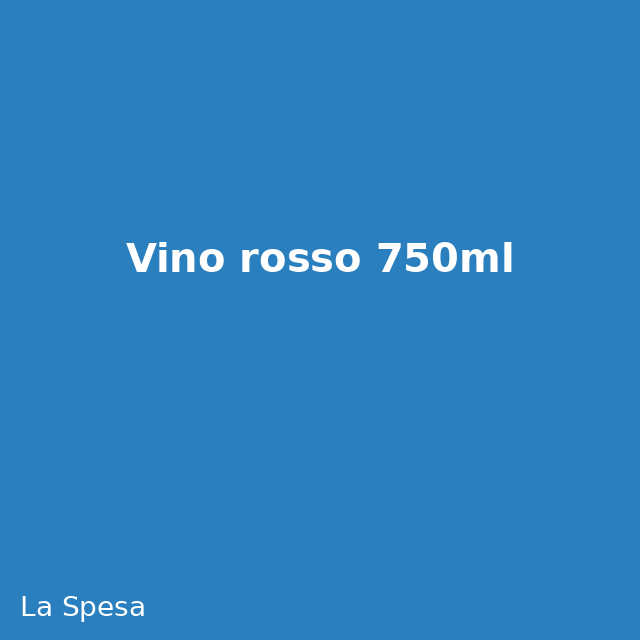 Vino rosso 750ml